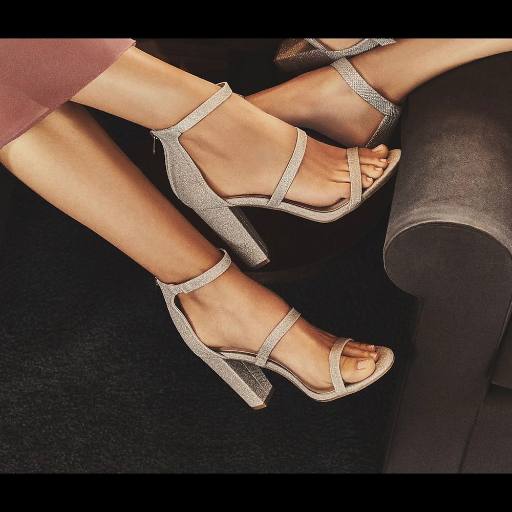 DAVID'S BRIDAL CALLISTA HEELS (champagne)